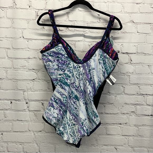 MiracleSuit One Piece Swimsuit Womens Size 16 Mood Ring Siren Flattering Fit NWT - Picture 10 of 14